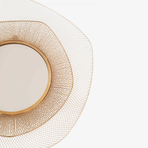 Lot De 3 Miroirs En Métal Forme Organique 31 Cm