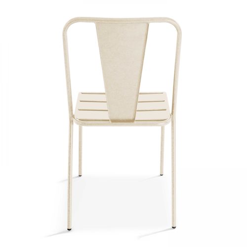 Chaise De Jardin En Métal Ivoire