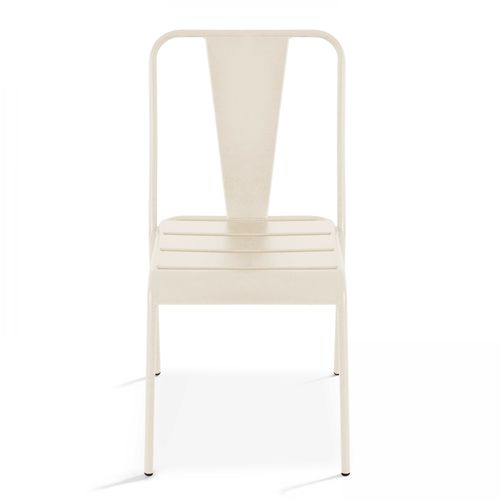 Chaise De Jardin En Métal Ivoire