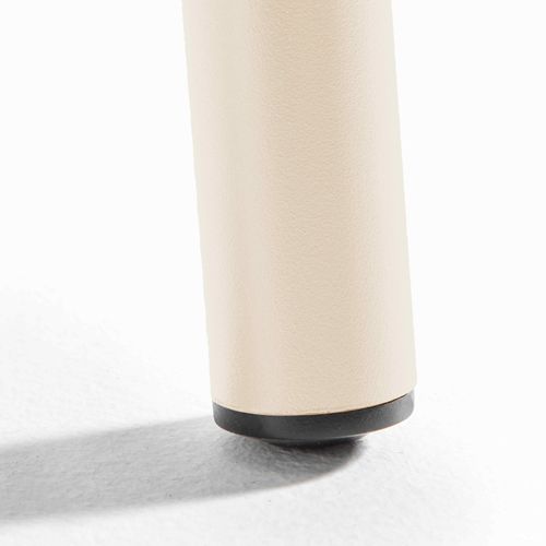 Table De Jardin En Acier 120 X 70 Cm Ivoire  Palavas