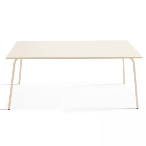 Table De Jardin En Métal 8 Places, Palavas Beige - Palavas