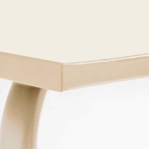 Table De Jardin Carrée En Acier Ivoire 120 Cm Palavas
