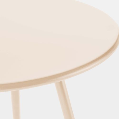 Table Basse De Jardin Ronde En Métal Ivoire 40 Cm Palavas