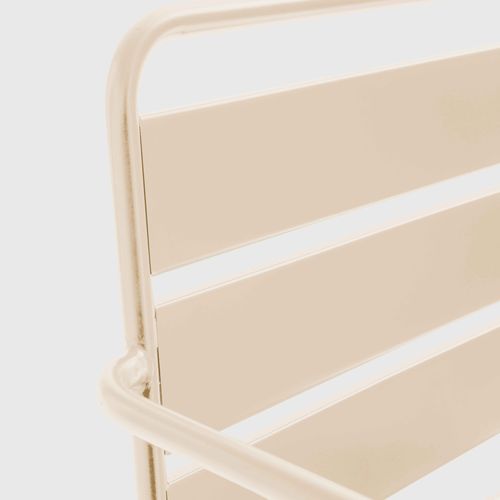 Fauteuil Bas De Jardin En Métal Ivoire Palavas