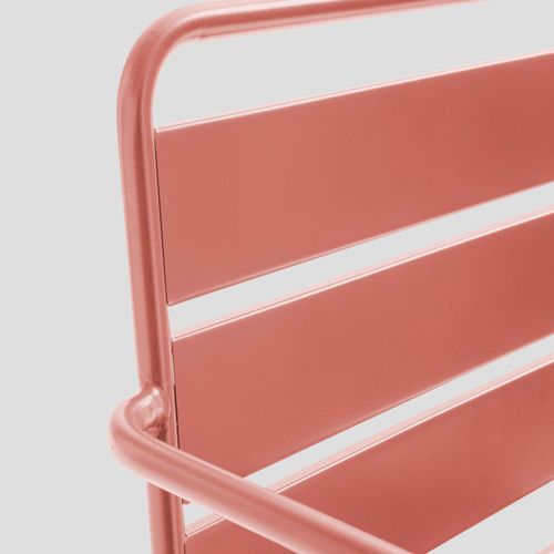 Fauteuil Bas De Jardin En Métal Argile Palavas