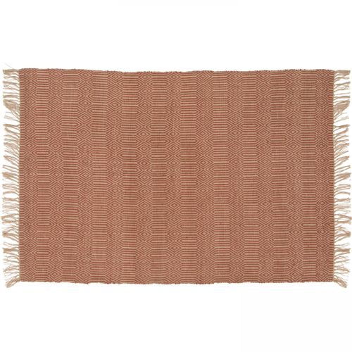 Tapis à Franges En Jute Naturel Tissé Main Terracotta 160 X 230 Cm