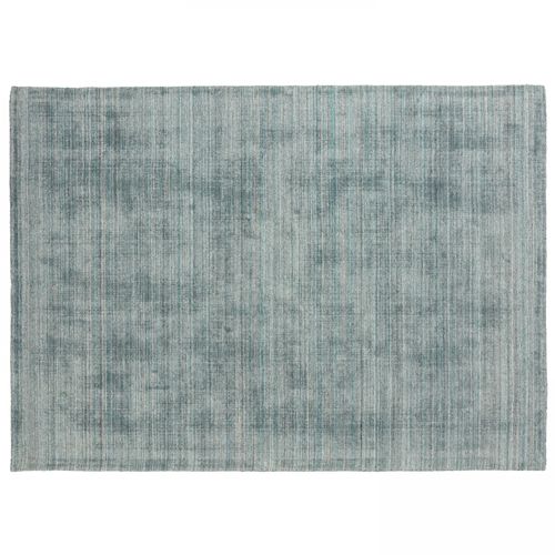 Tapis Chenille Rectangulaire Imprimé Nuancé Bleu Clair 160 X 230 Cm