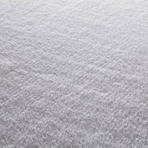Tapis Rectangulaire Fausse Fourrure Gris Clair 160 X 230 Cm