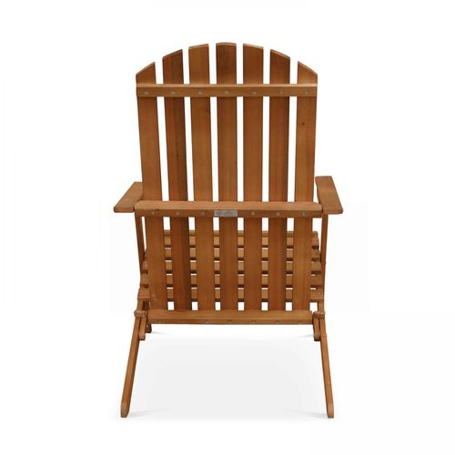 Fauteuil Relax Pliant En Bois D'eucalyptus Bois Calgary