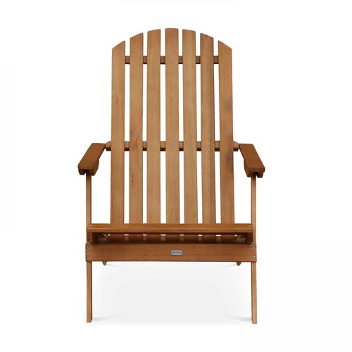 Fauteuil Relax Pliant En Bois D'eucalyptus Bois Calgary