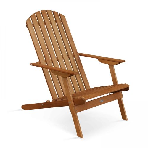 Fauteuil Relax Pliant En Bois D'eucalyptus Bois Calgary