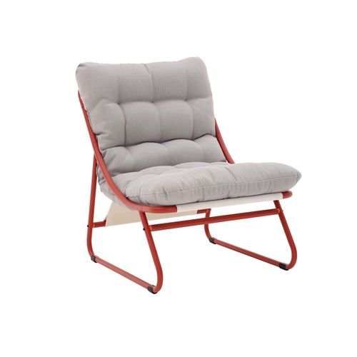 Salon De Jardin Bas 4 Places En Métal Terracotta