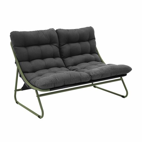 Salon De Jardin Bas 4 Places En Métal Vert