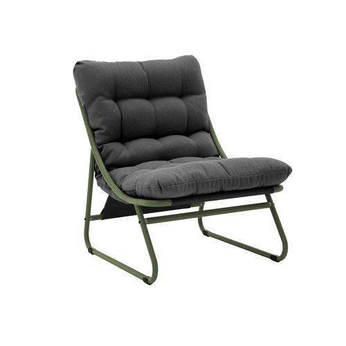 Salon De Jardin Bas 4 Places En Métal Vert