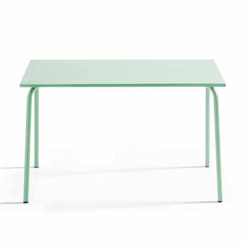 Ensemble Table De Jardin En Métal Et 4 Chaises Vert Sauge Palavas
