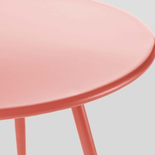 Lot De 2 Tables Basses De Jardin En Acier Argile 50 Cm Palavas