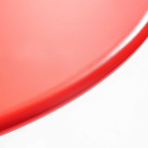 Ensemble Table Ronde Et 2 Chaises De Jardin Bistrot En Métal Rouge