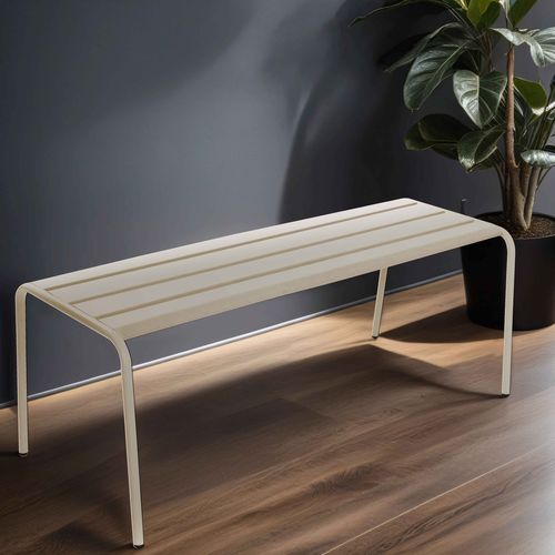 Banc Intérieur En Métal, Palavas Beige - Palavas