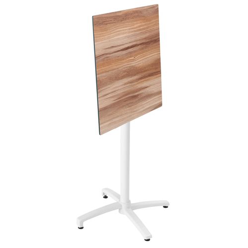 Ensemble Table Inclinable En Hpl Avec Chaises Hautes En Métal, Opera Gris - Opéra