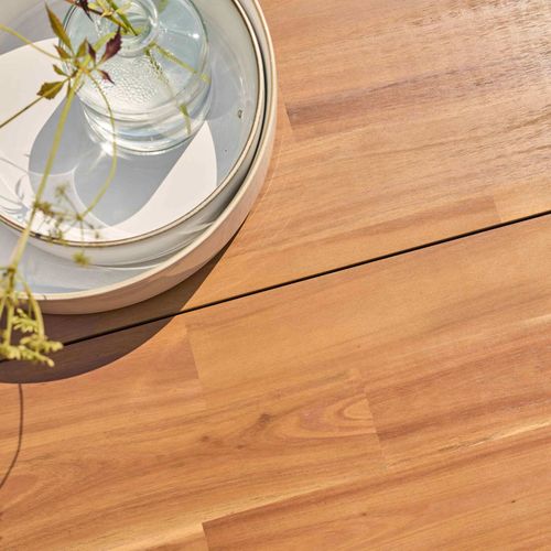 Table De Jardin En Bois D'acacia Et Aluminium