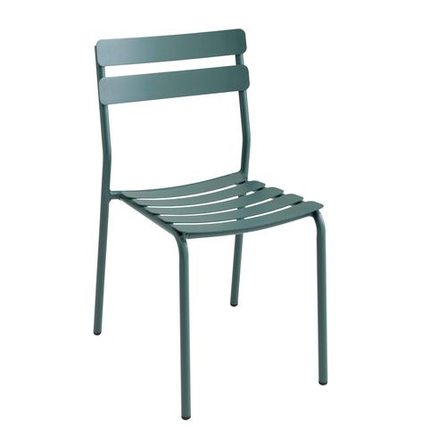 Chaise De Terrasse En Aluminium Vert Foncé Almada