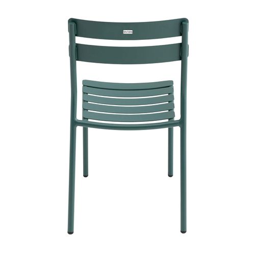 Chaise De Terrasse En Aluminium Vert Foncé Almada