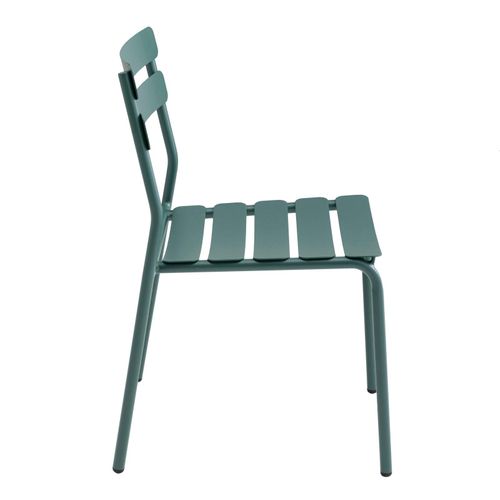 Chaise De Terrasse En Aluminium Vert Foncé Almada