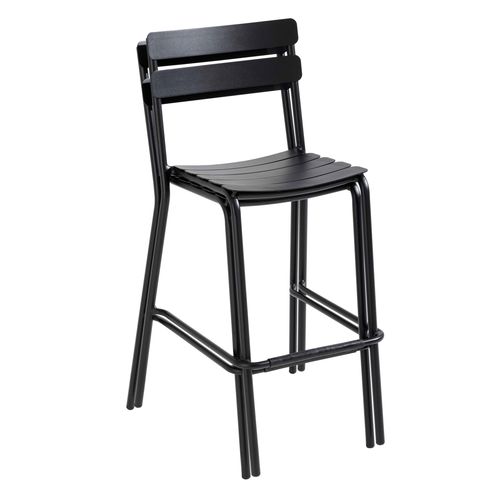 Chaise Haute De Terrasse Noire