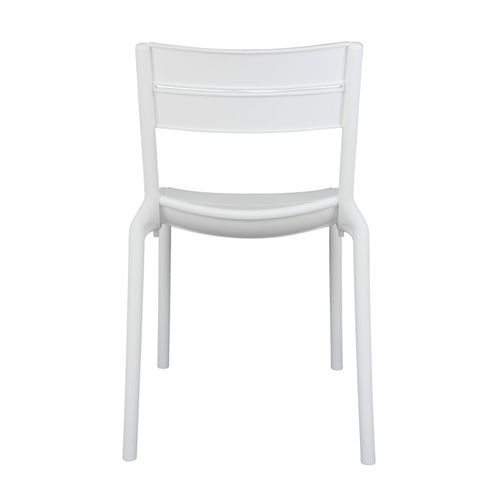 Chaise Blanche De Terrasse En Plastique