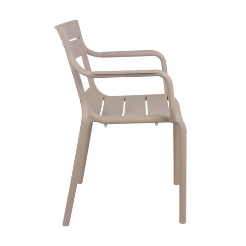 Fauteuil Beige De Terrasse En Plastique