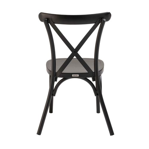 Chaise De Terrasse Noire En Aluminium Sintra