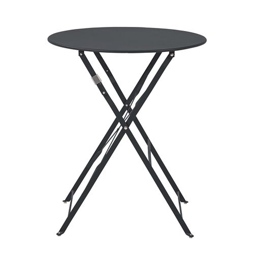 Table Pliante En Acier Gris Anthracite