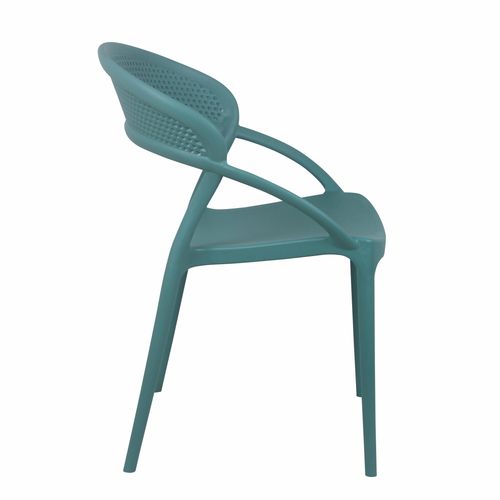 Lot De 4 Chaises De Terrasse Vert Foncé