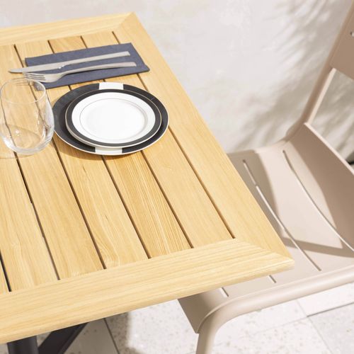 Plateau De Table Carré 70 X 70 Cm En Bois Newport Newport