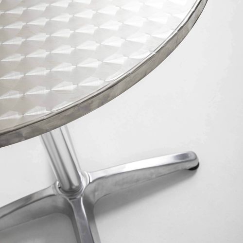 Table Bistrot Ronde En Aluminium