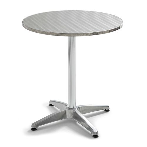 Table Bistrot Ronde En Aluminium