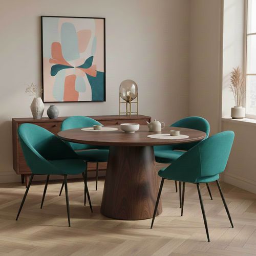 Lot De 2 Chaises En Acier Et Velours Bleu