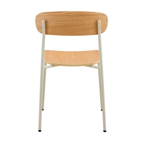 Lot De 2 Chaises En Bois Beige