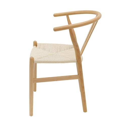Lot De 2 Chaises Style Scandinave En Bois Massif