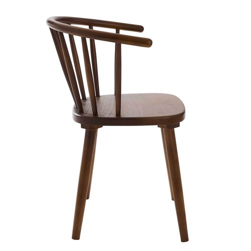 Lot De 2 Chaises Marron En Bois D'orme