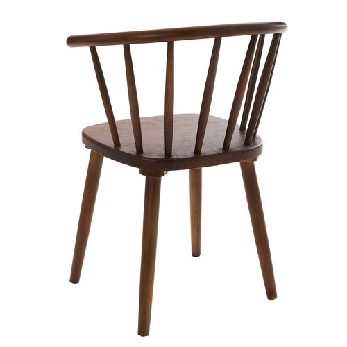 Lot De 2 Chaises Marron En Bois D'orme