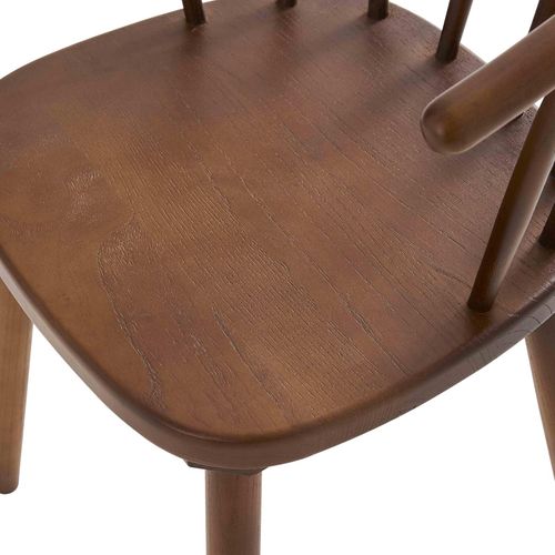 Lot De 2 Chaises Marron En Bois D'orme