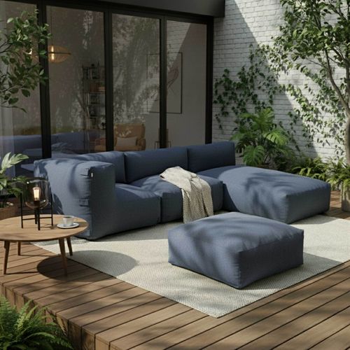 Fauteuil De Jardin Pour Canapé Modulable Bleu Pacific Mixi