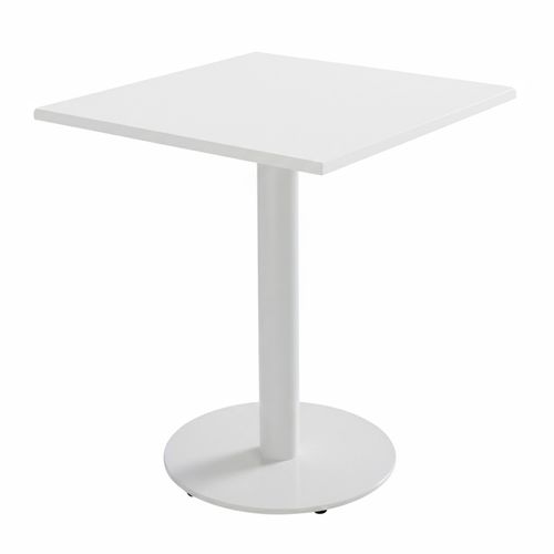 Plateau De Table Carré Stratifié 60 X 60 Cm Blanc Haussmann