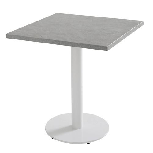 Plateau De Table Carré Stratifié 70 X 70 Cm Béton Ciré Haussmann