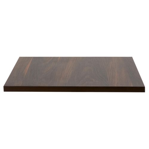 Plateau De Table Carré Noir 60x60 Cm - Mélaminé, épaisseur 2,5 Cm, Chant PVC, Pour Cuisine, Salon, Café