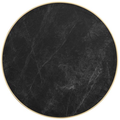 Plateau De Table Contreplaqué Revêtement Stratifié Marbre Noir/doré