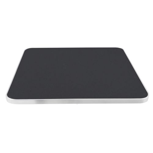 Plateau De Table Carré Noir Cerclage Argent 60cm Montmartre
