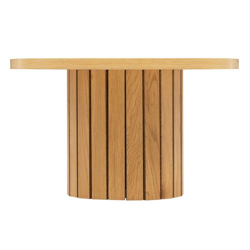 Table Basse Ovale En Mélaminé Bois