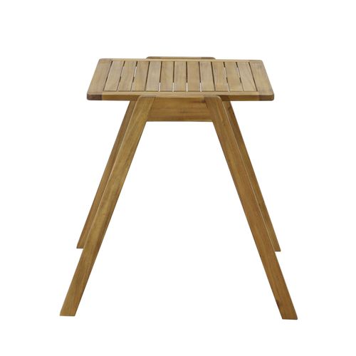 Table De Jardin Carrée En Bois D'eucalyptus